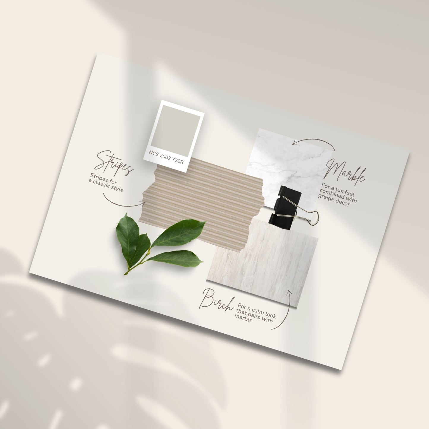 Editable Canva mood board templates for interior designers and decorators.