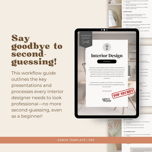 An interior design checklist that help you streamline your design process with ease